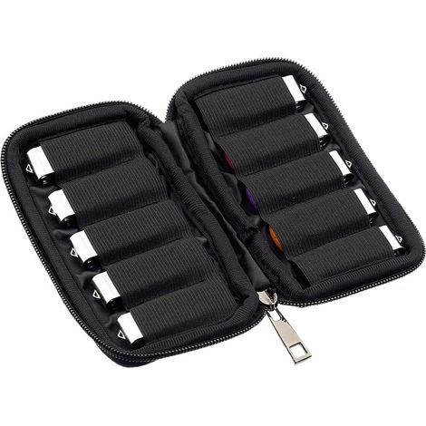 Aufbewahrungsbox für USB-Sticks, Aufbewahrungstasche für USB-Sticks, Etui für elektronisches Zubehör, für USB-Sticks, USB-Box, USB-Aufbewahrungsetui, 1 Stück, schwarz