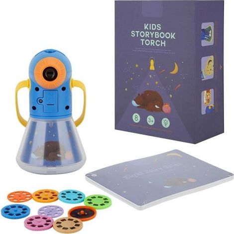 Projecteur d\'histoire multifonctionnel portable et pratique pour enfants trois-en-un Veilleuse étoilée-GUA (1/3)