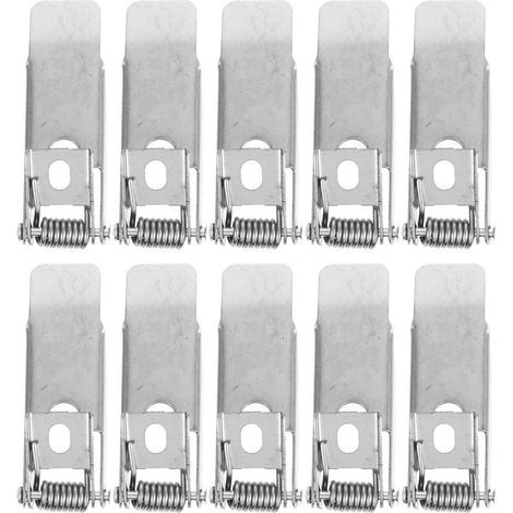 10 Clips à Ressort pour Spots Encastrés Pinces de Fixation Universelles pour Plafonniers et Panneaux Lumineux Ressorts de Montage Haute Élasticité Installation Facile pour (1/5)