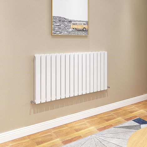 AICA Flat Panel Radiator 600x1156mm Central Heating Double Horizontal Stylish White