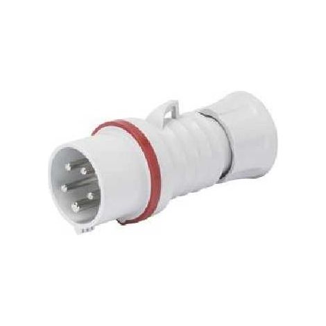 GW60008H Enchufe móvil 3P+T 16A 380-415V 50/60Hz 6H Rojo
