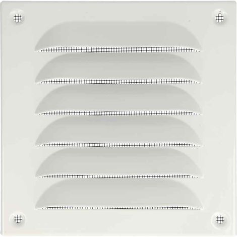 Grille d'intempéries Upmann aluminium blanc 430 x 325 mm