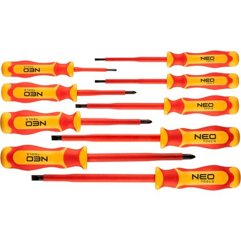 NEO TOOLS Set di cacciaviti 1000V - 9 pezzi - Utensile professionale