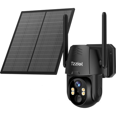 4G LTE Solar Energy Wireless Outdoor Security Camera, 2K Solar PTZ 4G with SIM Card (without WiFi), Human PIR Detection, 10400 mAh Battery, Cloud TF, Two-Way Audio, IP66 Waterproof (1/5)