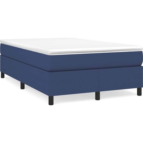 Maison Exclusive - Struttura Letto a Rete a Molle Blu 120x200 cm in Tessuto (1/5)