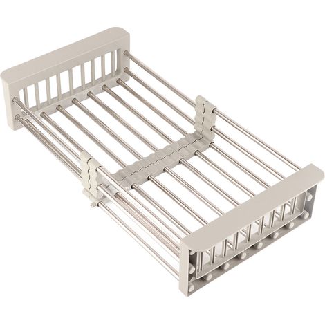 Évier lave-vaisselle avec bonde télescopique, grille d'égouttage et panier d'égouttage. (1/5)