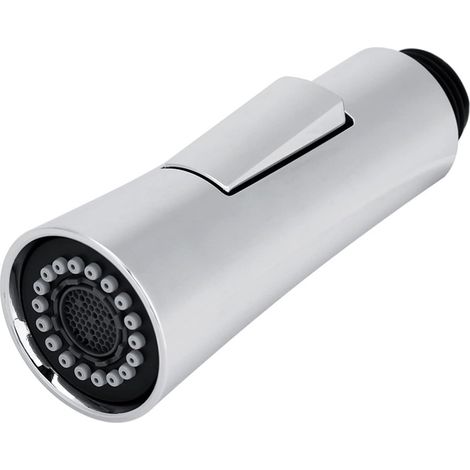 Douchette extractible pour robinet d'évier de cuisine, pulvérisateur multifonction avec flexible, robinet de lavabo pour salle de bain, douche de bec de robinet, 2 modes, finition chromée, installatio (1/3)