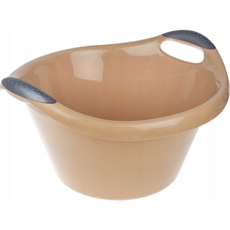 Bol redondo Artgos de 10 l, color beige, 1 unidad. (1/3)