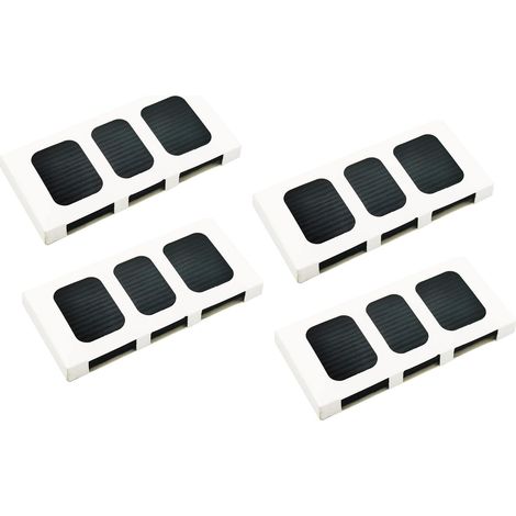4 Stück Kühlschrank-Luftfilter-Ersatzfilter aus Aktivkohle, hochwirksames Luftreinigungsfilterelement für Paultra2 (1/5)