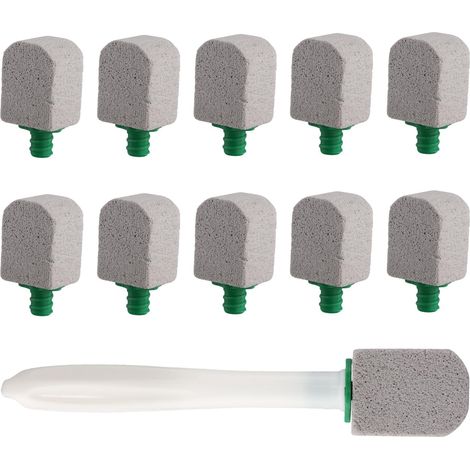 Confezione da 10 spazzole efficaci per la pulizia del WC in pietra pomice, pietra pomice per la rimozione profonda delle macchie dal bagno (1/5)