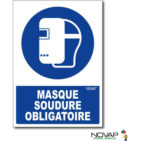 Panneau Masque de soudure obligatoire - Rigide A5 - 4600635