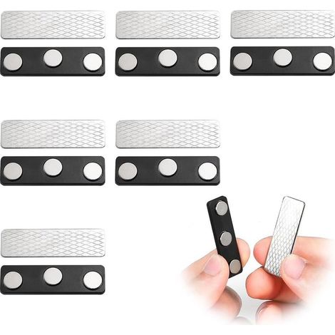 6 Paires Aimants de Rideau Magnétique Accessoire de Store Occultant pour Stores de Fenêtre Aimants pour Rideaux avec Adhésif Clips Magnétiques pour Rideaux pour Rideaux Occultants (1/4)