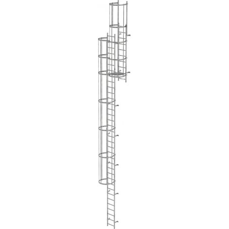 MUNK ortsfeste Steigleitern Aluminium eloxiert, 10,64m SH PG1 (1/4)