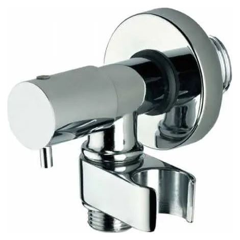 Bossini - Rubinetto D'Arresto Con Supporto Doccia E Vitone A Dischi Di Ceramiche