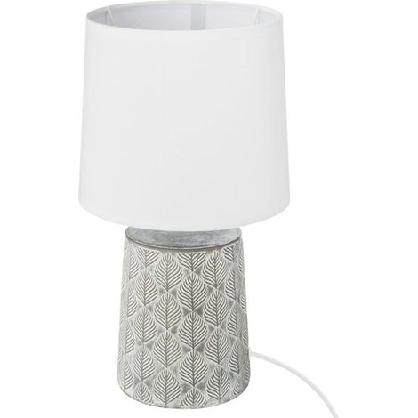 Lampe à poser en céramique décorée H 35 cm - Atmosphera (1/4)