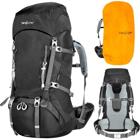 60-Liter-Trekkingrucksack - schwarz P08