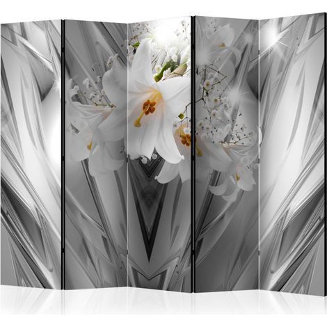 Paravent 5 Volets "Steel Lilies" 172x225cm (1/2)
