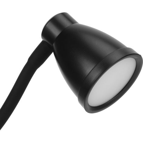 Lampe de lecture à pince USB à intensité variable, design simple et élégant, pour l'intérieur (noir) (1/5)