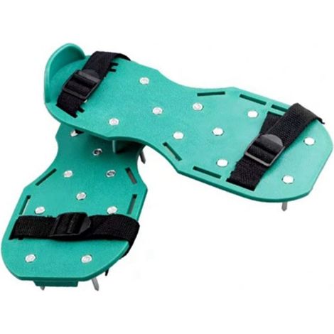 Chaussures aératrices de pelouse, sandales à crampons pour le jardin, chaussures d'aération du sol avec sangles réglables pour l'entretien de la pelouse (1/5)