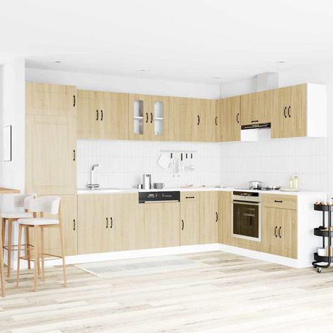 Küchenschrank mit Tür Kalmar Sonoma-Eiche 80 x 46 x 81.5 cm