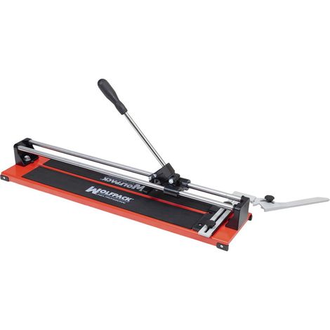 Tagliapiastrelle professionale 60x18x15cm con base in acciaio e impugnatura antiscivolo