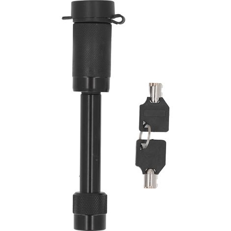 Antivol d'attelage avec clés, diamètre 5/8", longueur 3", pour camion, voiture, bateau, classe III/IV, récepteur 2", récepteur 2-1/2", TYTCS75B (noir) (1/5)