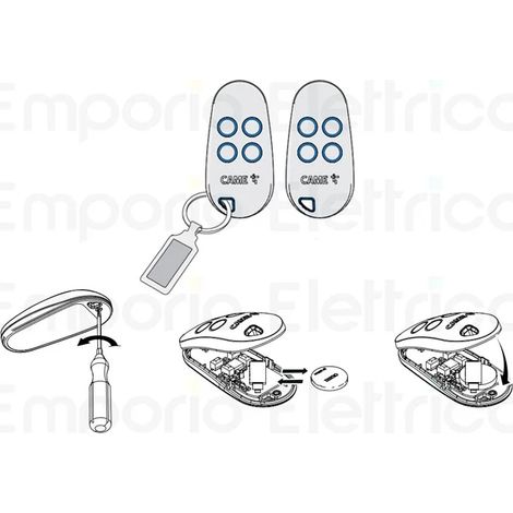 Came – Émetteur rolling code quadricanal 433,92 MHz – Compatible motorisation portail – Fréquence 433,92 MHz – Technologie de sécurité avancée