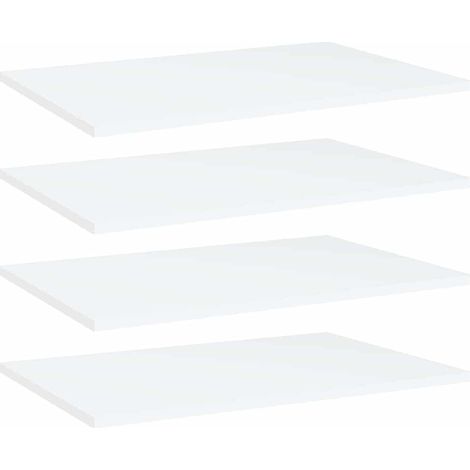 805250 vidaXL Bookshelf Boards 4 pcs White 60x40x1,5 cm Engineered Wood (1/5)