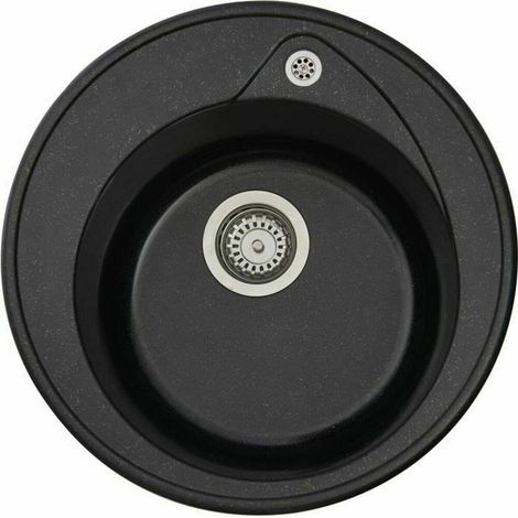 Stradour RONDA Einbauspüle schwarz glitzernd 49 cm