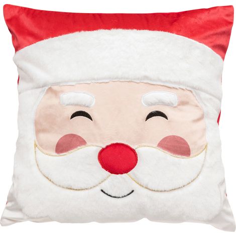 Coussin de Noël déco Père Noël blanc et rouge 40 x 40 cm - Feeric Christmas (1/2)