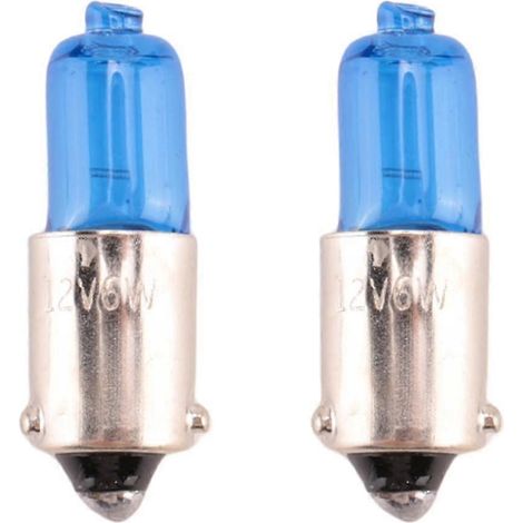2 ampoules H6W BAX9S 6W blanches xénon pour feux de position latéraux de voiture, 12 V, 5000 K (1/5)