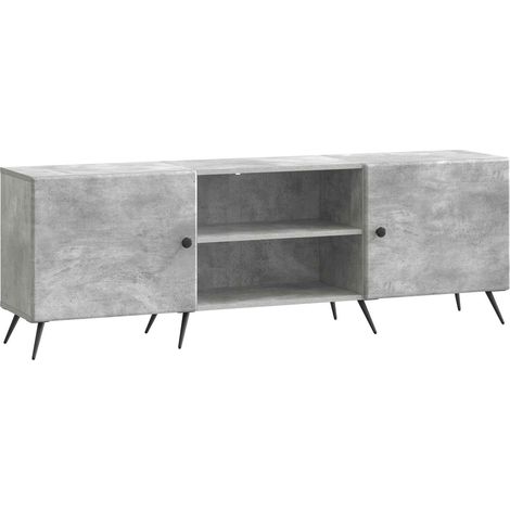 vidaXL  TV Cabinet  Concrete Grey 150 x 31 x 50 cm Engineered Wood