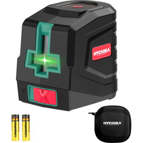 Niveau Laser Vert, Niveaux Laser Autonivelant avec 2 Piles AA et Pochette de Transport, Lazer Niveaux pour Décoration de Maison, Dricolage (1/5)