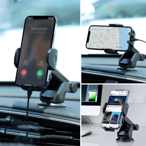 (Exklusiv für Südostasien) Neue Premium-Autotelefonhalterung mit Saugnapf, multifunktional, für Armaturenbrett, Mittelkonsole und Navigationssystem S161 – Saugnapfhalterung mit Lüftungsschlitz CF26 (1/5)