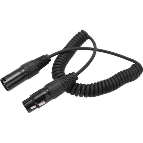 Câble d'extension en spirale pour casque d'aviation avec connecteur XLR 5 broches (1/5)