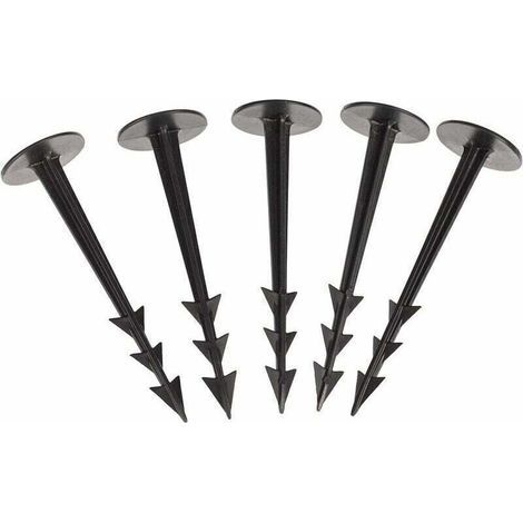 Packung mit 100 TerraPEG-Gartenpfählen zur Befestigung von Unkrautvlies (1/5)