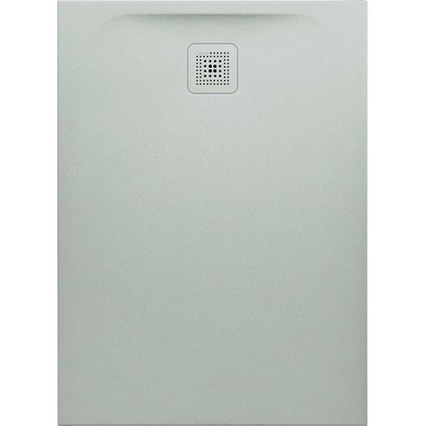 Receveur de douche LAUFEN PRO, rectangulaire, écoulement sur le petit côté 1100 x 800 x 33 mm, gris clair LAUFEN