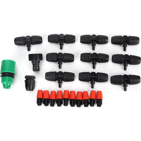 Kit d'arrosage automatique DIY de 10 m pour plantes et fleurs de jardin, avec buse d'atomisation (1/5)
