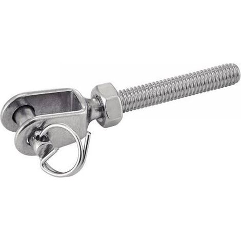 5 Embouts Filetés à Chape Soudée Pas à Gauche Petit Modèle 5 mm - Inox A4 - D-Work