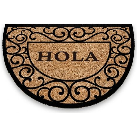 Tapis d'entrée Hello 40x60 cm Tapis incurvé antidérapant et résistant Matériau flexible et recyclable Idéal pour l'entrée (1/5)