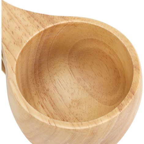 Tazza da caffè portatile in legno con manico, ideale per latte e tè, accessorio da cucina per la casa. (1/5)