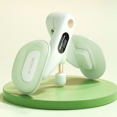 Appareil de musculation des cuisses et du plancher pelvien avec résistance ajustable, éclairage LED 360° amélioré, appareil de Kegel vert pour la récupération post-partum