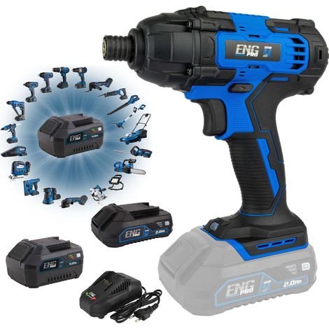 Avvitatore a impulsi 1/4" - Linea professionale ONE4ALL 20V - 2 batterie 2/4.0Ah