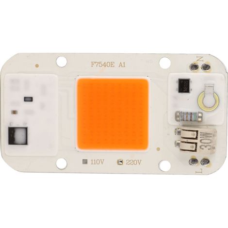 Puce LED intégrée 30W – lumière croissance plantes – COB 220V – spectre complet (1/5)