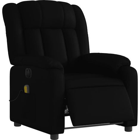 Massagesessel Elektrisch Schwarz Kunstleder vidaXL
