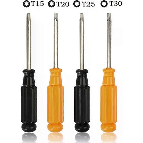 1 tournevis Torx T15 T20 T25 T30 inviolable, outil de sécurité pour vis et boulons (1/4)