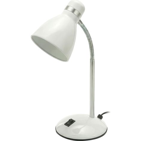 Lampada da Tavolo E27 Velamp Baker 7 w Bianca