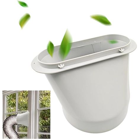 Raccordo per tubo di scarico di condizionatore portatile - Ø150mm - Tubo di scarico aria - Piastra per tubo di scarico con diametro di 15 cm (1/5)