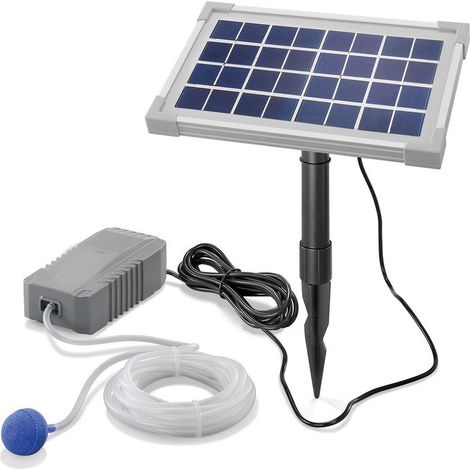 Esotec – Aérateur de bassin solaire 3,5W 130 l/h – Oxygénation autonome pour petits bassins – 101841