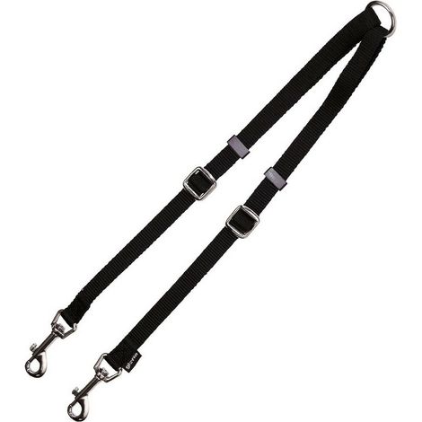 2 Hundeleinen-Koppler Gloria Schwarz 1.6 x 35-56 cm (1.6 x 35-56 cm)